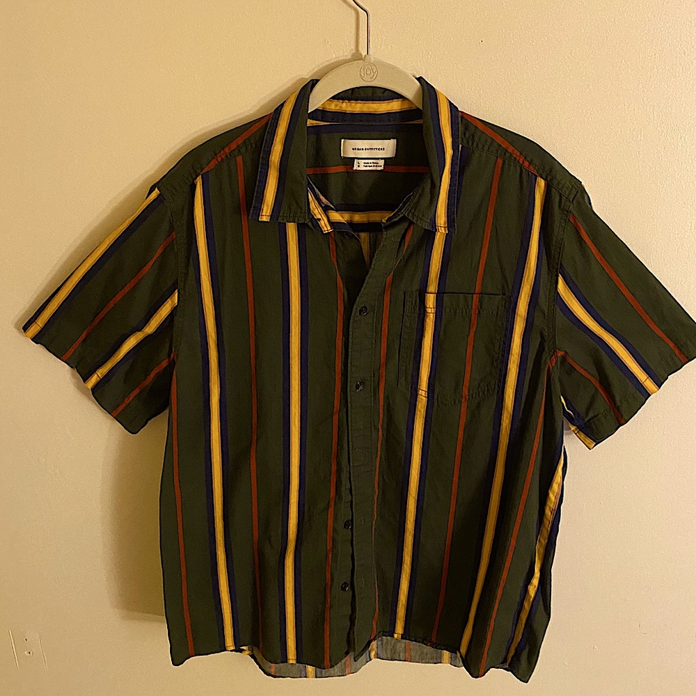 Urban Outfitter Patterned Stripe Button Down Shirt